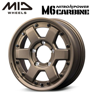 �y���������E������z�y�z�C�[��4�{�z�}���J�T�[�r�X MID NITROPOWER M6 CARBINE M6 �J�[�r�� 16�C���` 5.5J �C���Z�b�g20 5�� P.C.D. 139.7 �_�[�N�u�����Y �W���j�[ JB23W JB64W