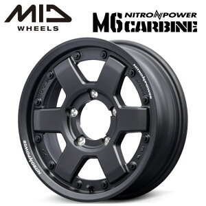 yEzyzC[4{z}JT[rX MID NITROPOWER M6 CARBINE M6 J[r 16C` 5.5J CZbg20 5 P.C.D. 139.7 KubN Wj[ JB23W JB64W