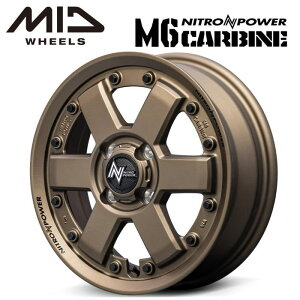 yEzyzC[4{z}JT[rX MID NITROPOWER M6 CARBINE M6 J[r 15C` 4.5J CZbg45 4 P.C.D. 100 _[NuY fJ~j ^g N-BOX nX[