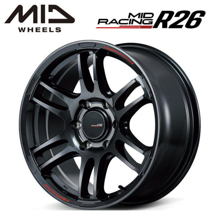 楽天市場】【送料無料・代引き可】【ホイール4本セット】MID MIDRACING 