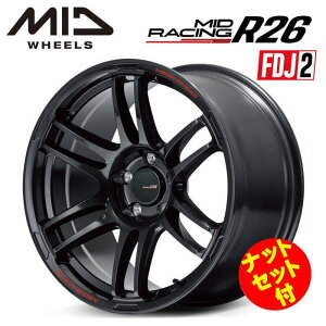 yFDJ2FzC[zyEzyibgZbgtzyzC[4{Zbgz}JT[rX MID MIDRACING R26 18C` 8.5J CZbg45 5 P.C.D.114.3@NX^ubN