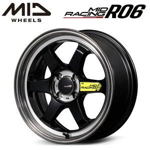 yFDJ2FzC[zyEzyzC[1{Piz}JT[rX MID MIDRACING R06 15C` 5J CZbg45 4 P.C.D. 100 ubNNA|bV