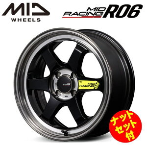 yFDJ2FzC[zyEzyibgZbgtzyzC[4{z}JT[rX MID MIDRACING R06 15C` 5J CZbg45 4 P.C.D. 100 ubNNA|bV