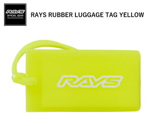 �y���K�i�z���C�Y RAYS �I�t�B�V�����M�A RAYS RUBBER LUGGAGE TAG YELLOW
