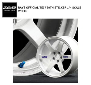 �y���i�� ����[��12�������z�y���K�i�z���C�Y RAYS �I�t�B�V�����M�A VOLK RACING TE37 30TH �X�e�b�J�[ 1/4 SCALE WH