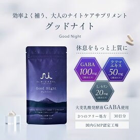 レイコップ 医師開発のサプリメント グッドナイト DMS-SLP001 GABA、Dr. MiCHAEL ドクターマイケル L-Serine、Lafumaを配合 良質な睡眠をサポート【ギフト対応不可】
