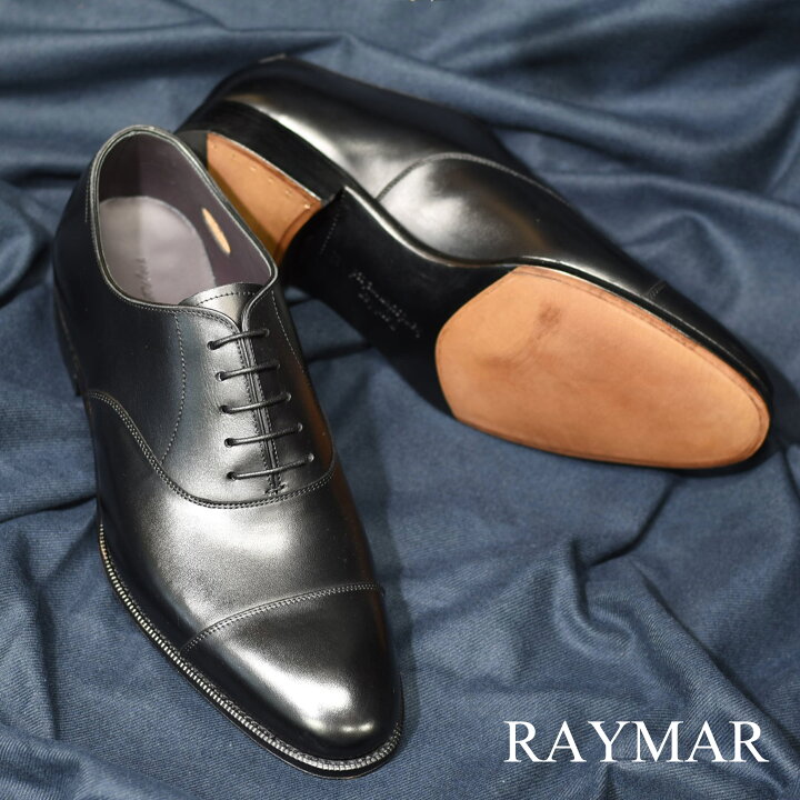 楽天市場】ビジネスシューズ 革靴 RAYMAR ストレートチップ ブラック 