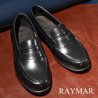 【RAYMAR】Laurent コインローファー ブラック ハンドソーンウェルト 九分仕立て 牛革カーフ ビジネス カ…