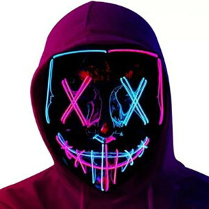 �n���E�B������ ���� ���� LED �n���E�B���}�X�N �R�X�v�� �ʔ����}�X�N �v���[���g ������� ���� halloween mask party ��?? cosplay