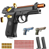 ハンドガン風おもちゃ銃 ベレッタ M9A3 半自動排莢式 トイガン 連続発射 おもちゃの銃 モデルガン 空のシ…