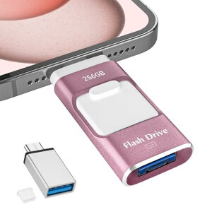 USB 256GB Avsv?Aoʐ^ۑ4in1 iPhoneΉ USB X}z f[^ۑ Ot USB iOS/Type-C/USB/Mic