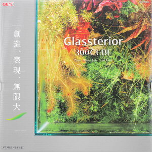 【全国送料無料】GEX グラステリア 300キューブ フレームレス水槽 3年保証 (新ロット新パッケージ)