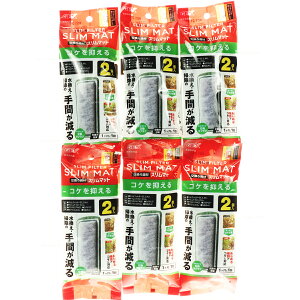 【全国送料無料】GEX ベストロカ コケを抑えるスリムマット2個入 ×6個 (まとめ買い) スリムフィルター交換ろ材
