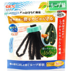 【全国送料590円】GEX メダカ元気 卵のお守り産卵床ループ 緑