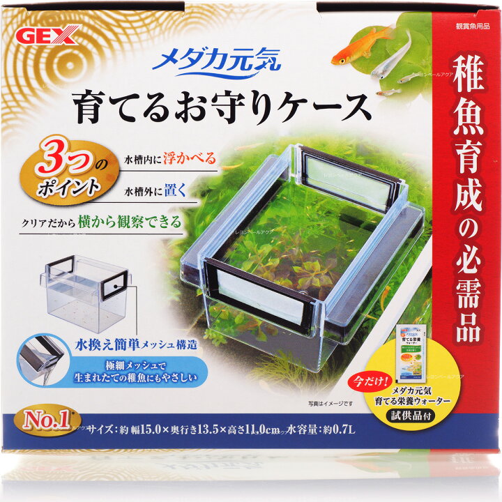 楽天市場】【全国送料無料】GEX メダカ元気 育てるお守りケース 