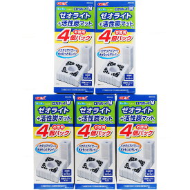 【全国送料無料】GEX ロカボーイM ゼオライト+活性炭マットN お徳用4個パック×5箱セット(まとめ買い)