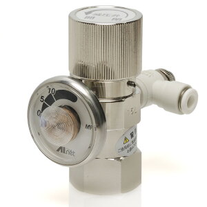 【全国送料無料】AIネット CO2高圧ボンベ用 2WAYレギュレーターPRO (青パッケージ)