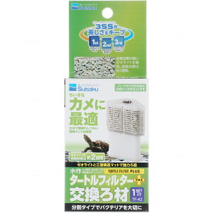 【全国送料無料】水作 タートルフィルタープラス 交換ろ材 1セット (まとめ有)