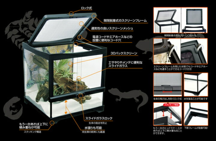 楽天市場】【全国送料無料】コトブキ 爬虫類・両生類ケージ ヒュドラ 