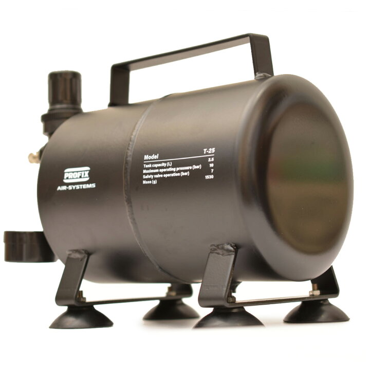 楽天市場】PROFIX AIR-SYSTEMS エアブラシ用エアータンク T-25 2.5L 