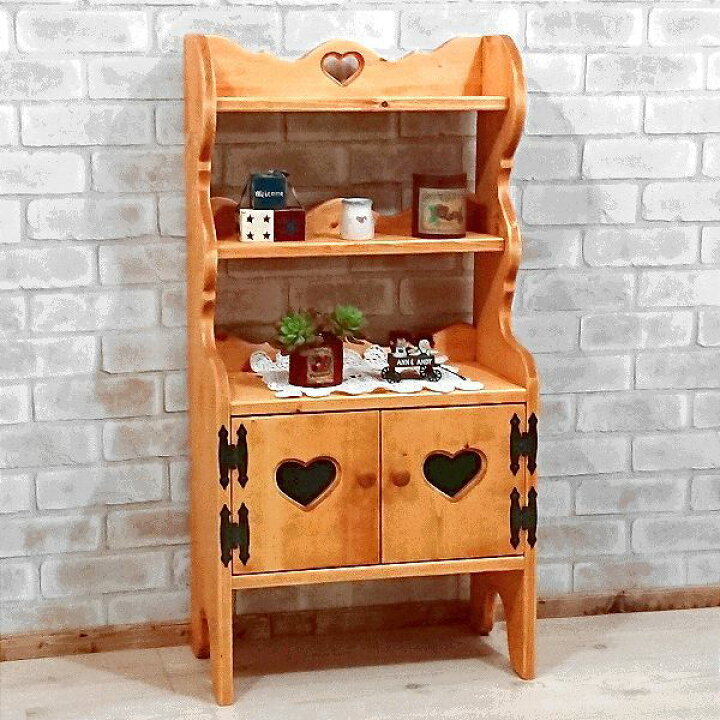 楽天市場】木製ミニカップボード オープンタイプ W45×H85cm [RCP-14 