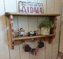 楽天市場】アメリカン 家具（ウォールシェルフ｜本棚・ラック・カラー 