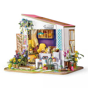 Robotime Diy �� �~�j�`���A �n�E�X �Ƌ� & ���C�g �ؐ� �� �������� �q�� �����̃|�[�` ���̎q �� �v���[���g�ɁI DG11