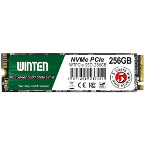 WINTEN SSD 256GB M.2 2280 NVMe PCIe Gen3x4 �ő�ǎ�3100MB/s �ő发��1800MB/s 3D NAND M Key 5�N WTPCIe-SSD-256GB