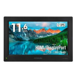 �Z���`�����[ HDMI/DisplayPort ���͑Ή�11.6�C���` plus one Full HD���j�^�[ LCD-11600FHD4_FP