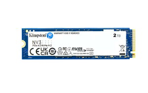 �L���O�X�g���e�N�m���W�[ Kingston SSD NV3 2TB PCIe Gen 4.0 x4 �ő�6,000MB/�b M.2 2280 NVMe ���K�i 5�N SNV3S/2000G