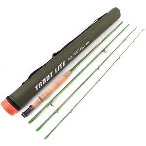 M MAXIMUMCATCH Maxcatch Trout Lite �t���C���b�h IM12 �O���t�@�C�g - �}�X�ނ�E�g���E�g�t���C�t�B�b�V���O���b�h�i4�s�[�X�A�����A�N�V�����A3/4/5wt�j (8'6 4wt, 4�s�[�X)
