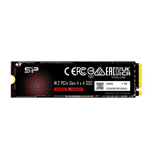 SP Silicon Power �V���R���p���[ SSD 1TB�y������ �Q�[�~���OSSD�zRead 5,000MB/s Write 4,800MB/s 3D NAND M.2 2280 PCIe4.0×4 NVMe1.4 SP01KGBP44UD900