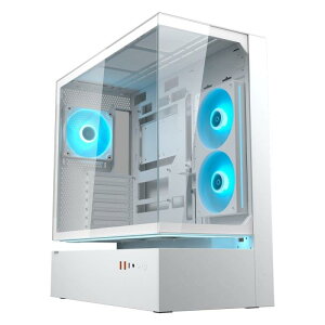 COUGAR CFV235 White �v�V�I��CFV�iCentral Floating Ventilation�j �\�����̗p ���G�A�t���[PC�P�[�X �z���C�g���f�� [CGR-2DA4W]
