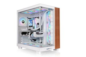 Thermaltake View 380 XL WS ARGB Snow ARGB�t�@�� 4��� �s���[���X �~�h���^���[ ATX PC�P�[�X �z���C�g CA-11E-00M6WN-WS CS9525