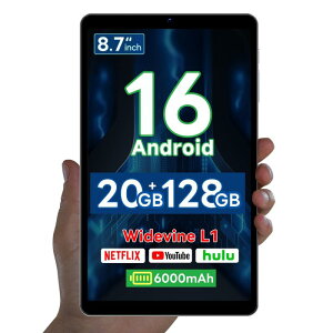SVITOO P08 Android16 �^�u���b�g 8�C���` 20GB+128GB �ő�2TB�g�� 90Hz Widevine L1 6000mAh wi-fi���f�� 13MP+8MP Gemini AI IPS�p�l�� �C���z���W���b�N�t�� ��ʕ���+