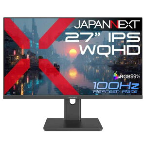 JAPANNEXT 27�C���` IPS�p�l������ WQHD(2560x1440)�𑜓x �t�����j�^�[ JN-IPS27Q3 HDMI DP sRGB:99% �y2�N�z