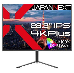 JAPANNEXT 28.2�C���` ���j�^�[ IPS �f�B�X�v���C (HDMI/DisplayPort/�X�s�[�J�[����/�u���[���C�g�J�b�g) JN-282IPS4KP