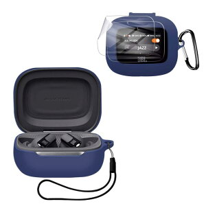 For JBL LIVE BUDS 3 / JBL LIVE BEAM3 �p �P�[�X �J�o�[�yKONXISA�z���C�����X�C���z�� �P�[�X �V���R���f�� ���p���₷�� �ϏՌ��� �h���h�o �E�H�b�V���u���i�J���r�i�t��+�X�g���b�v�t�� �j �����[