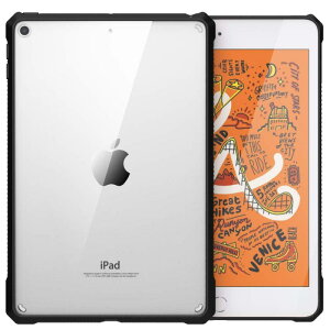 iPad Mini 5 �P�[�X MoKo iPad mini ��ܐ��� 7.9�C���` 2019��p �N���A�P�[�X TPU�g+PC�V�F�� �Ռ��z�� �C�菝�h�~ �����݌v ���^ �g�u���b�N �����P�[�X