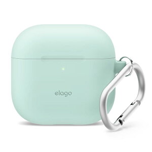 �yelago�z AirPods 4 �Ή� �P�[�X �V���R�� �J�o�[ �J���r�i �t�� �ϏՌ� �\�t�g ���^ �����h�~ ���C�����X�[�d MagSafe �Ή� [ AirPods4 �G�A�|�b�c 4 ��4���� �Ή� ] SILICONE HANG CASE �~��