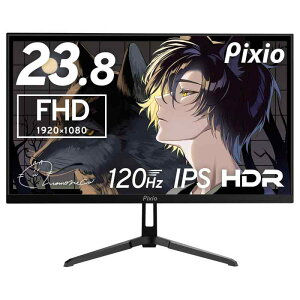 Pixio PX246 Wave �Q�[�~���O���j�^�[ 23.8�C���` �� �u���b�N FHD 120Hz IPS �s�N�V�I HDMI VGA 4ms PS5