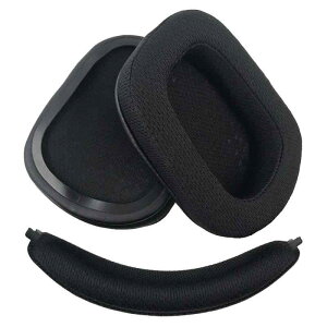 Chic Tuant �C���[�p�b�h for Logicool (���W�N�[��) G933 G633 �w�b�h�Z�b�g�ɑΉ� �����p�w�b�h�z���p�b�h�C���[�N�b�V�����������[�t�H�[��(�u���b�N) (�|���G�X�e�����b�V���z�C���p�b�h+�w�b�h
