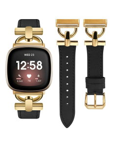 Fitbit Versa4/Versa3 �o���h �{�v Sense2/Sense ���U�[�o���h �t�B�b�g�r�b�g Sense/Versa �S�V���[�Y�Ή� ���f�B�[�X ���������x���g ���� �I�V�����x���g �_�炩��(�u���b�N�{�S�[���h