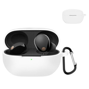 TOORQR For Sony WF-1000XM5 �P�[�X �J�o�[ �\�j�[ WF-1000 XM5 �V���R���f�� �P�[�X �ی�J�o�[ �h�� �h�o �����h�~ �L�Y�h�~ �S�ʕی� �y�� �J���r�i�t��(�z���C�g)