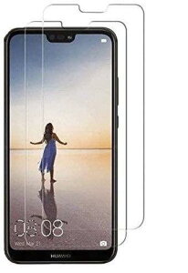 �y2���Z�b�g�zHuawei P20 Lite/Nova 3E �p �K���X�t�B���� �w��F�ؑΉ� �����K���X�t�B���� �t�B���� ���{�f�ސ� �t���ی�t�B���� ��ʕی� �K���X�J�o�[ �ɔ�0.33mm �����ߗ� �ώw�� ������ 2.5D