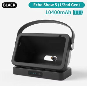 Echo Show5�p GGMM �o�b�e���[ �x�[�X Alexa Echo Show5�p �|�[�^�u�� �h�b�L���O�X�e�[�V���� �[�d�� �o�b�N�A�b�v �o�b�e���[ 24H