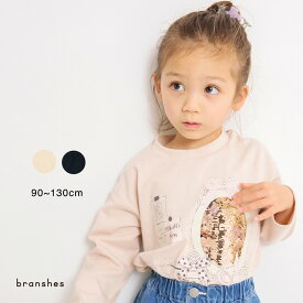 【SALE／40％OFF】スパンコールアソート長袖Tシャツ 女の子 ガールズ SS 春物 夏物 春夏物 子供服 子ども服 ベビー キッズ 子供 子ども こども