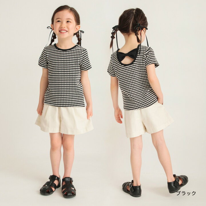 楽天市場】【SALE／33％OFF】バックリボンハート柄ボーダーTシャツ 