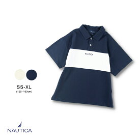 【NAUTICA/ノーティカ】配色切替ポロシャツ 男の子 ボーイズ SS 春物 夏物 春夏物 子供服 子ども服 キッズ 子供 子ども こども おそろい お揃い ペア