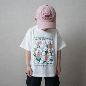 【SALE/20%OFF】【aBity select./アビティセレクト】フラワーガーデン 発泡プリント半袖Tシャツ 男の子 ボーイズ 女の子 ガールズ ユニセックス SS 春物 夏物 春夏物 子供服 子ども服 ベビー キッ